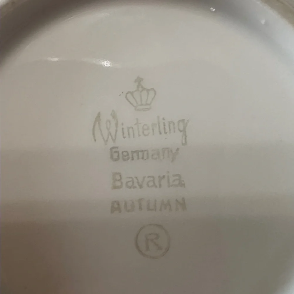 Winterling Bavaria Germany Autumn Leaves Set of 4 Fruit Dessert Bowls 5.5